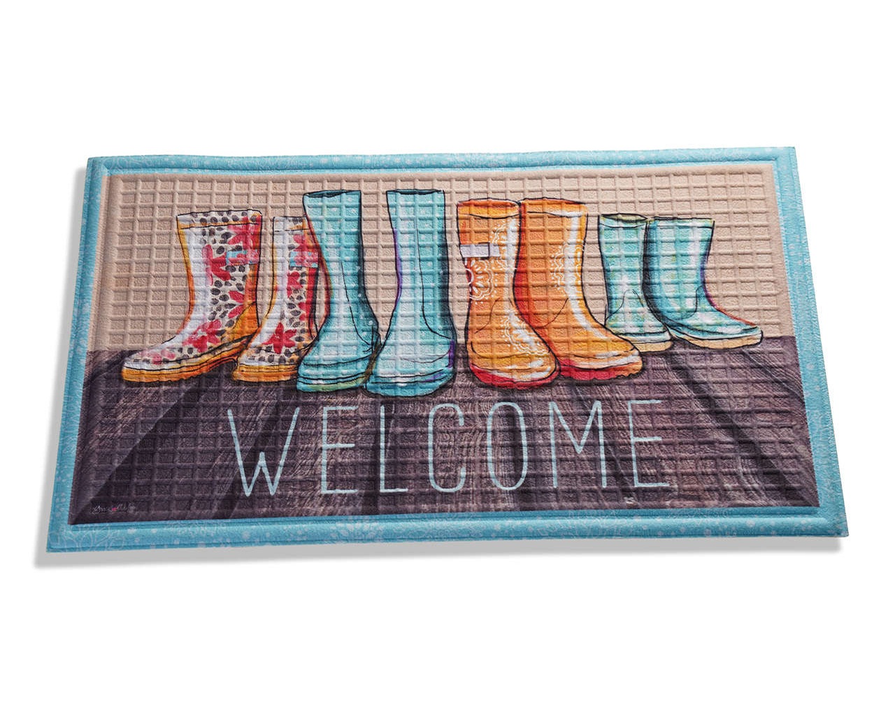 Non-woven Printed Rubber Door Mat #DM0016