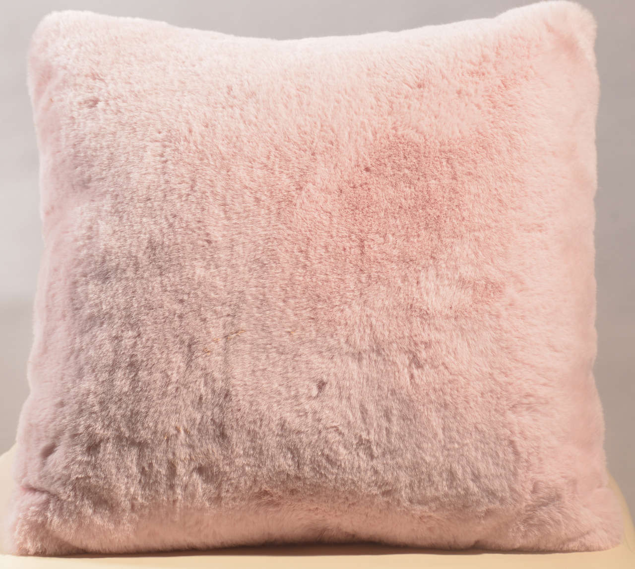 Solid Rabbit Fur Cushion #CC0127