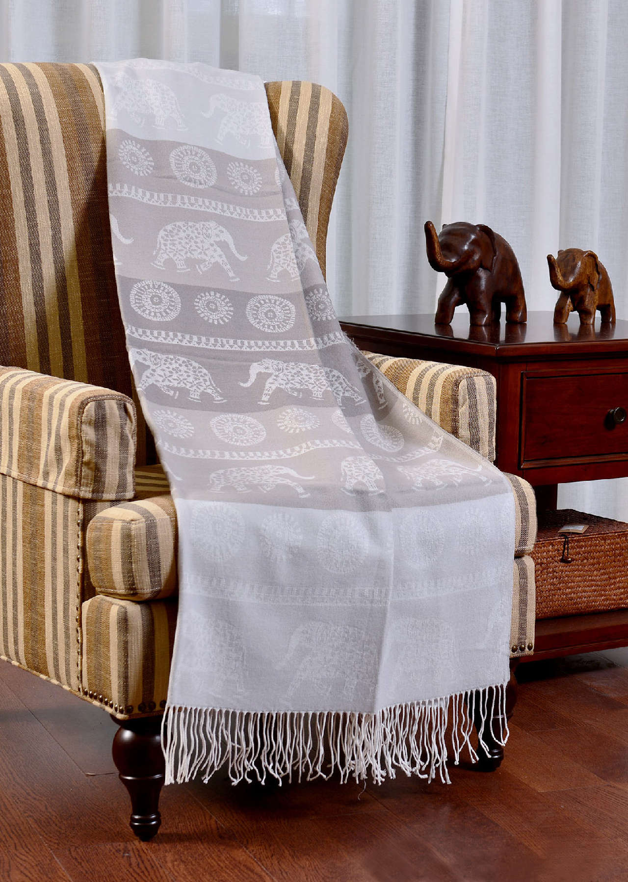 Acrylic Jacquard Shawl #SH0012