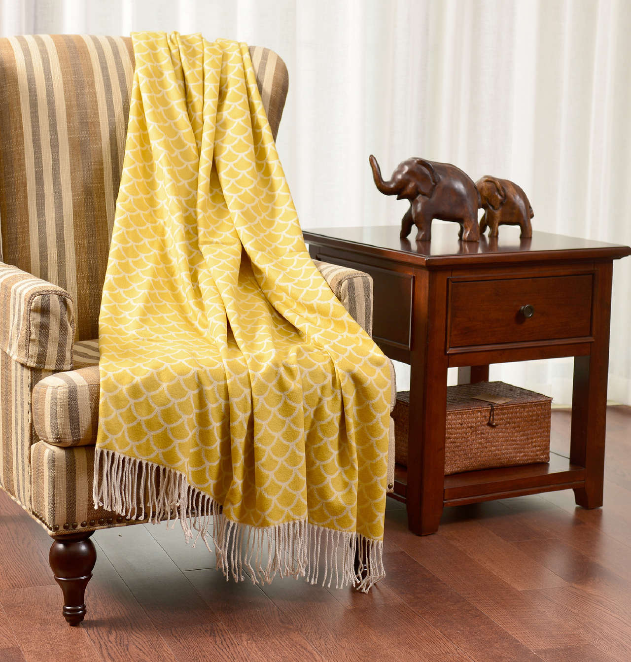 Acrylic Jacquard Shawl #SH0013