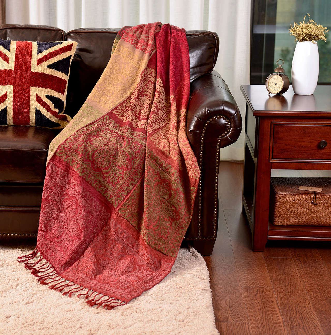 Acrylic Jacquard Shawl #SH0021