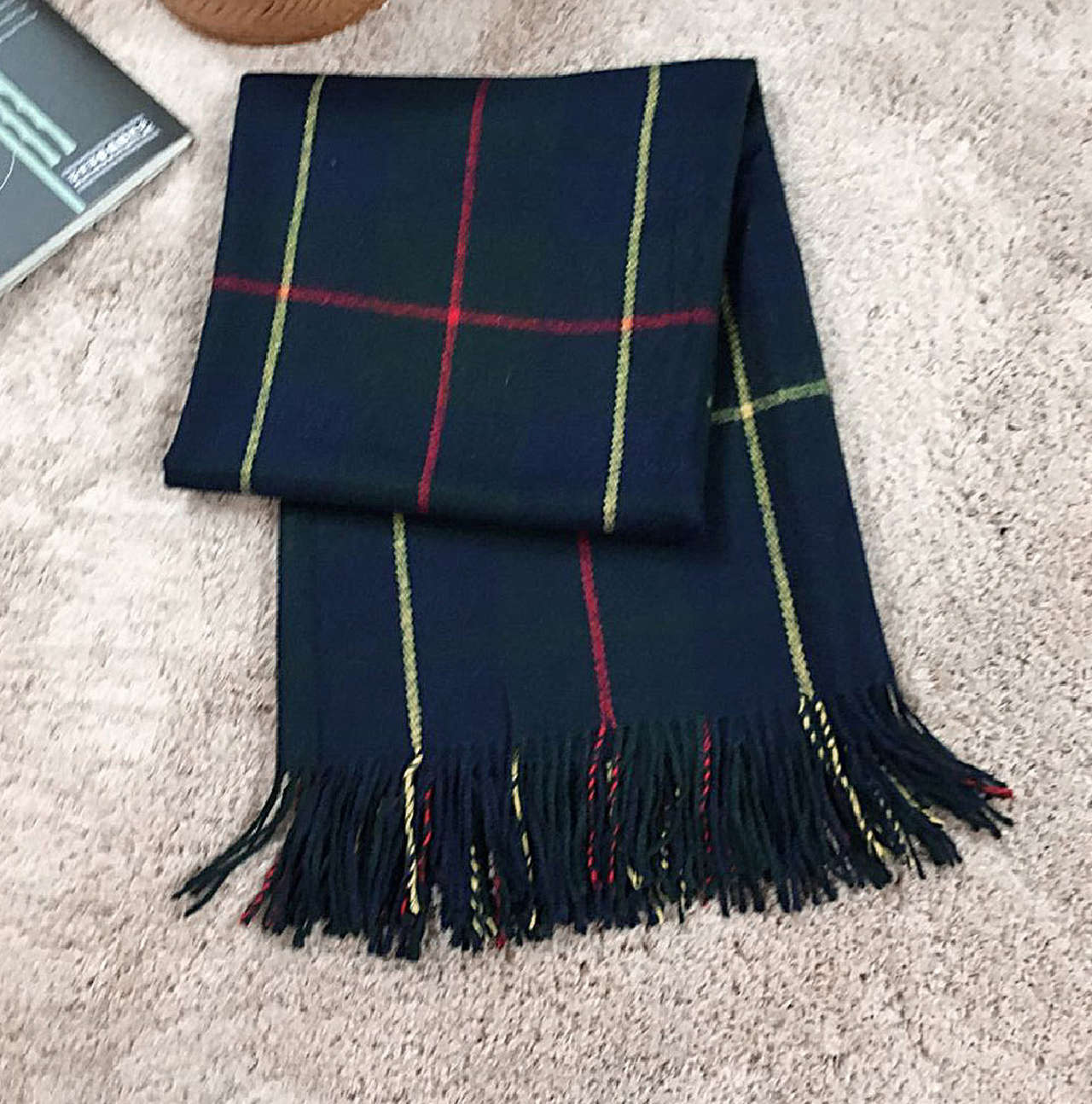 Acrylic Plaid Shawl #SH0122