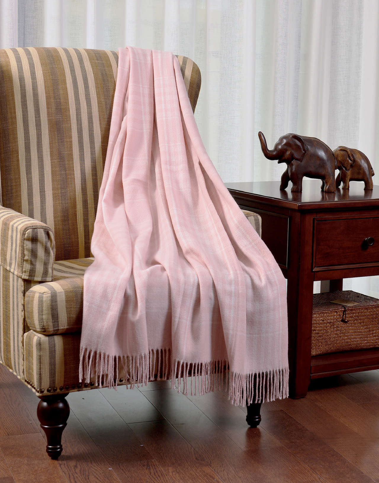 Acrylic Plaid Shawl #SH0129