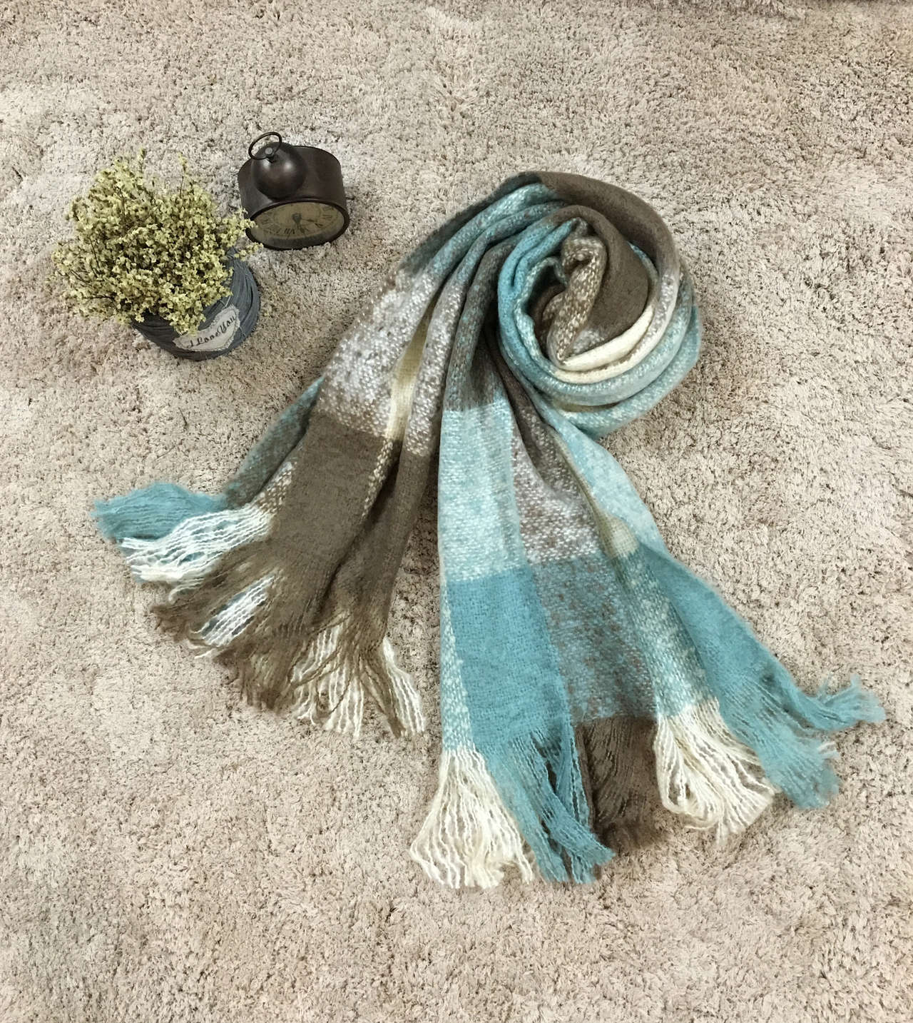 Mohair Acrylic Shawl #SH0402
