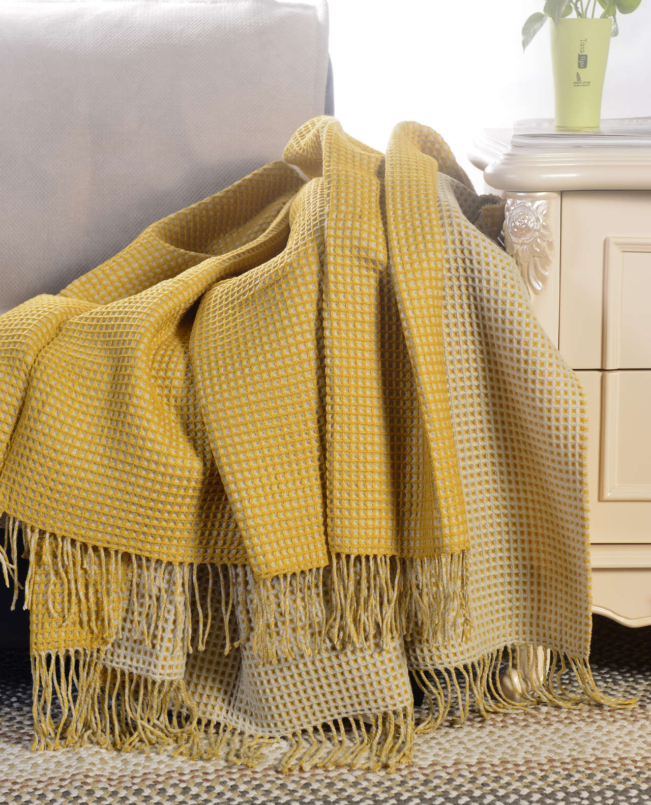 Waffle Acrylic Throw #SH0900