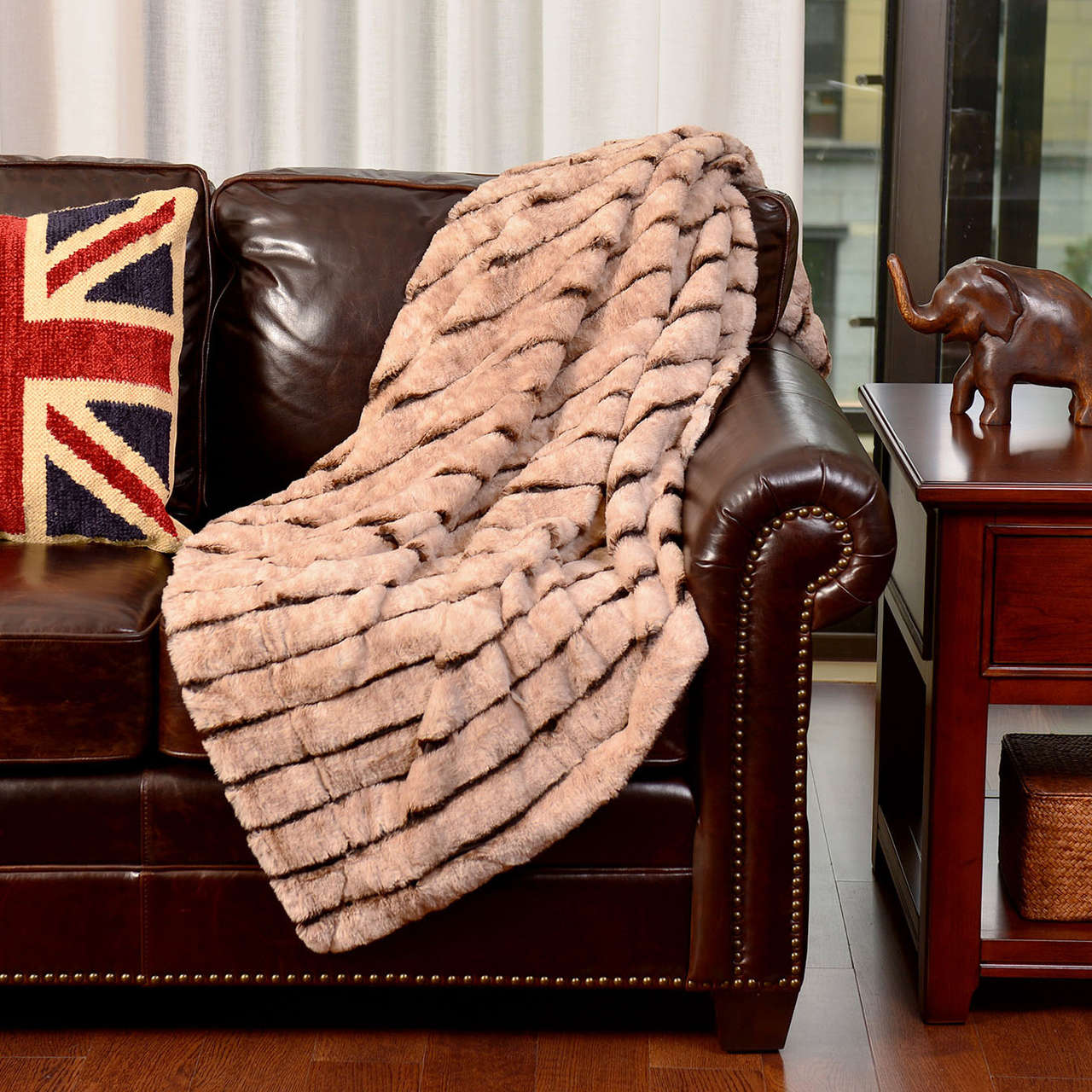Rabbit Fur Blanket #BL0121
