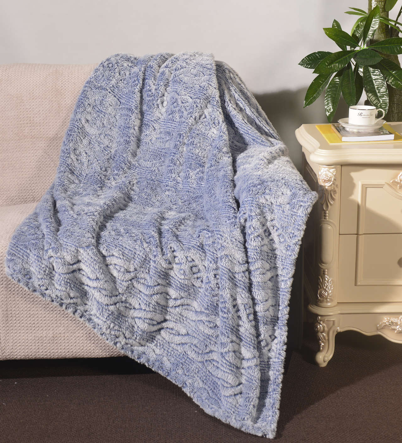 Jacquard Sherpa Blanket #BL0400