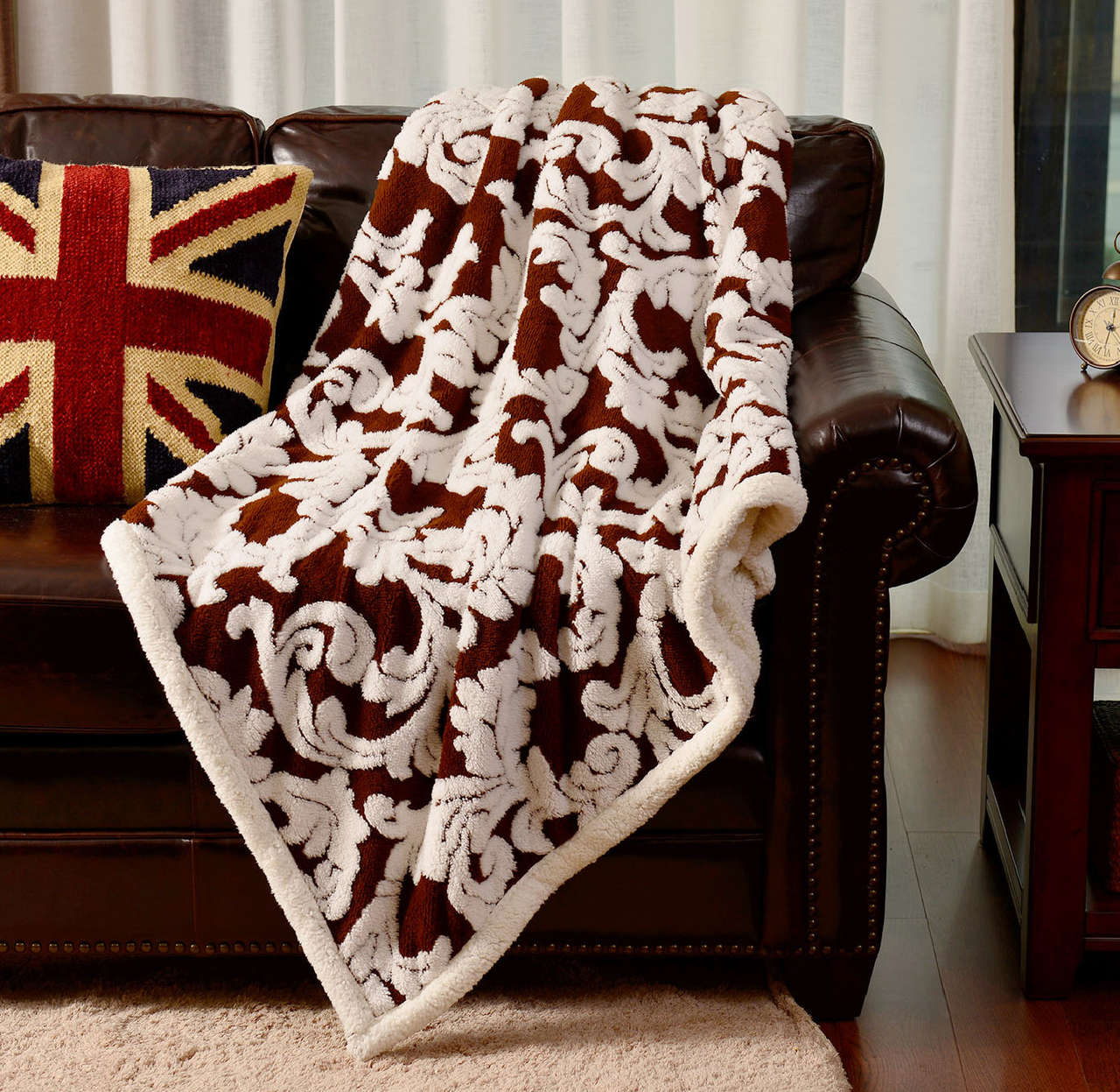 Jacquard Sherpa Blanket #BL0404