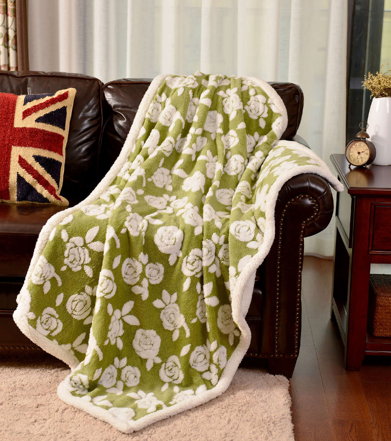 Jacquard Sherpa Blanket #BL0405