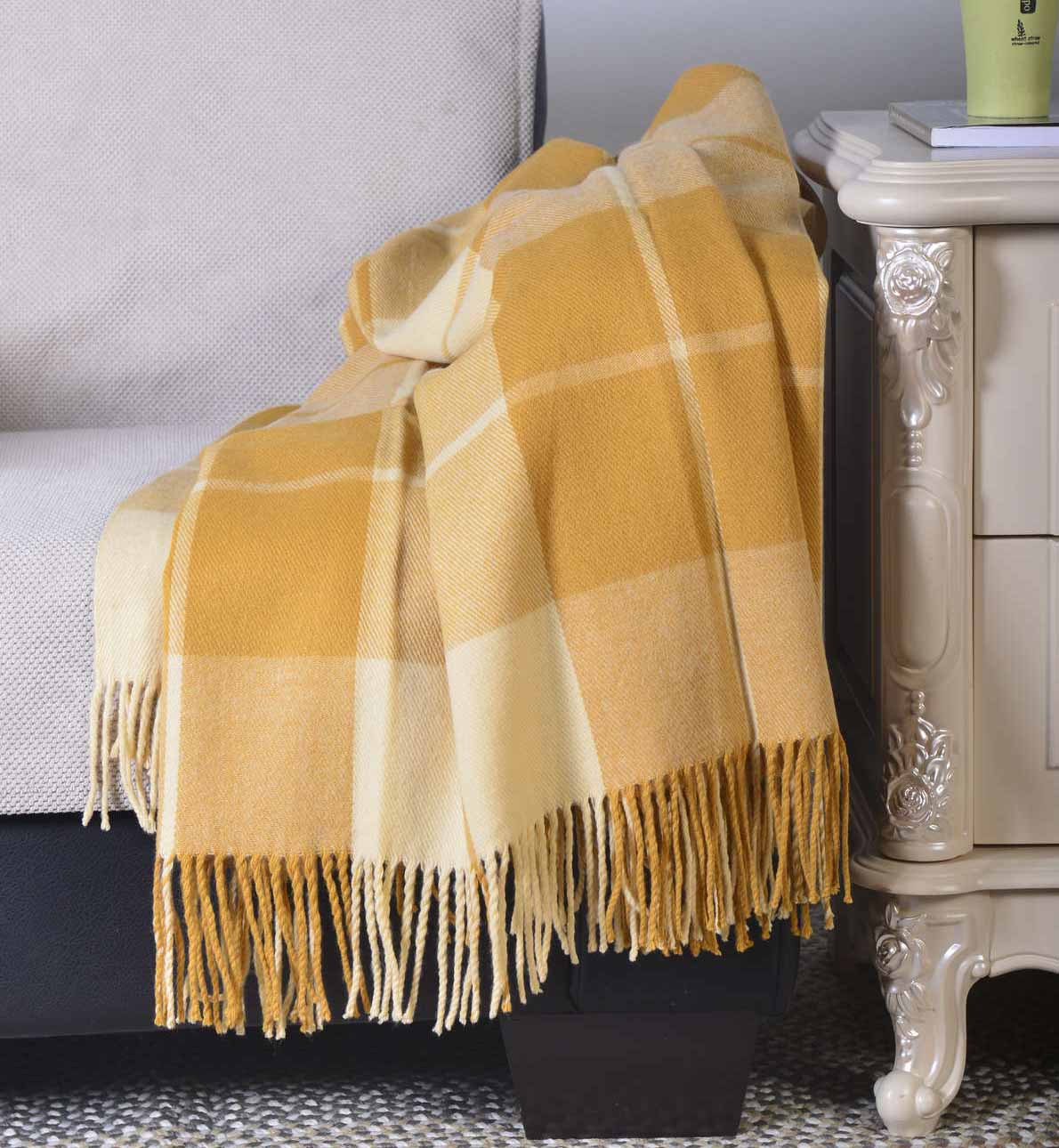 Acrylic Plaid Shawl #SH0126