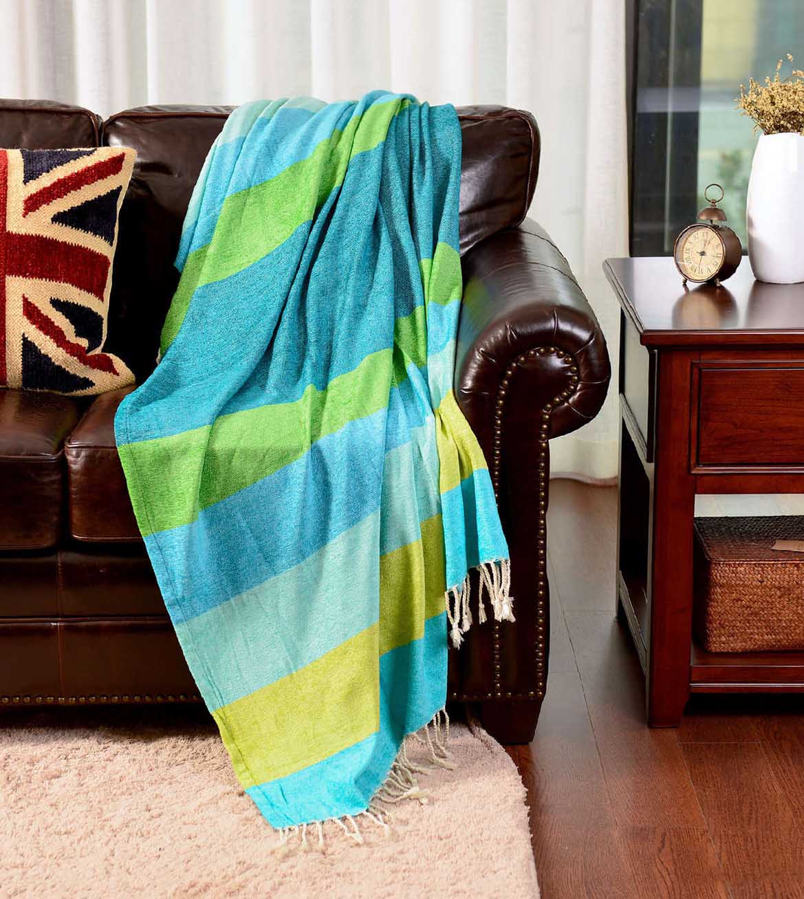 Acrylic Stripes Shawl #SH0211