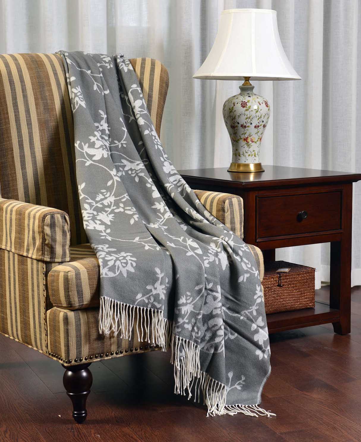 Acrylic Jacquard Shawl #SH0007