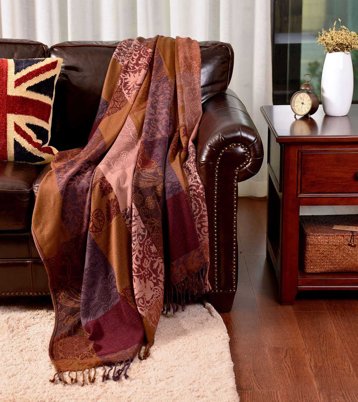 Acrylic Jacquard Shawl #SH0020