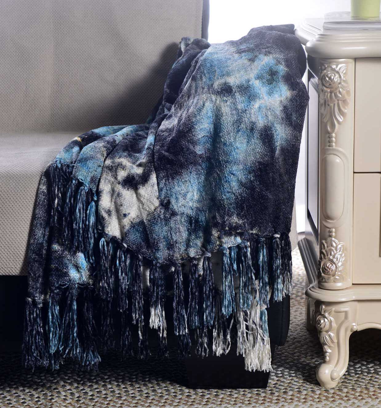 Tie Dye Chenille Throw #SH1110