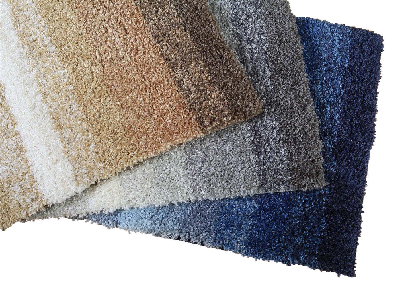 Microfiber Faux Wool Gradient Bath Mat With Latex Backing #BM0040