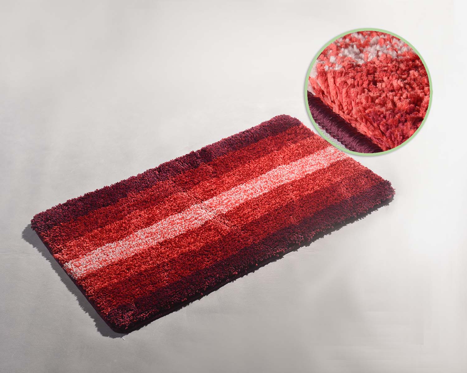 Microfiber Stripe Bath Mat #BM0074
