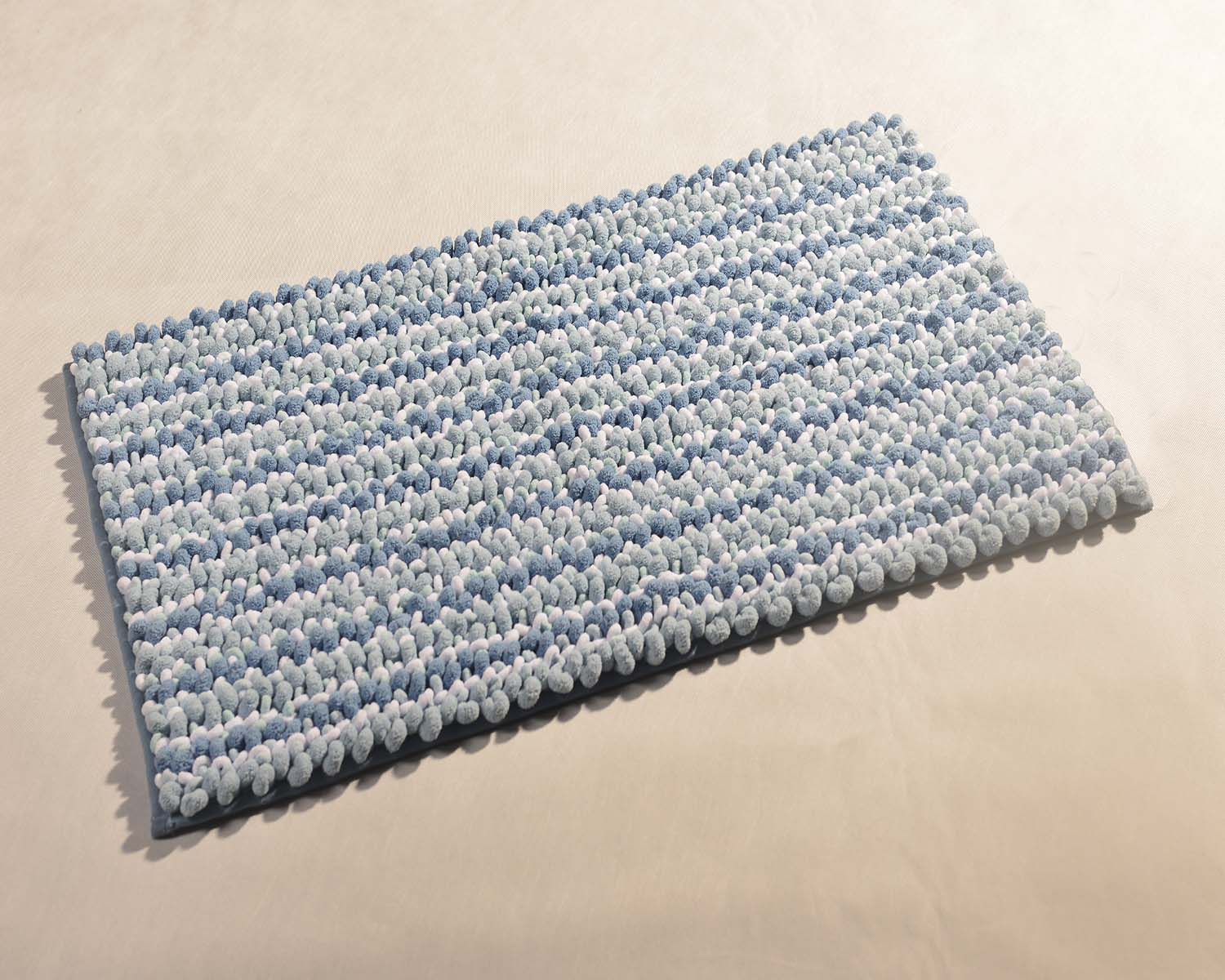 Loop Pile Chenille Stripe Bath Mat #BM0086