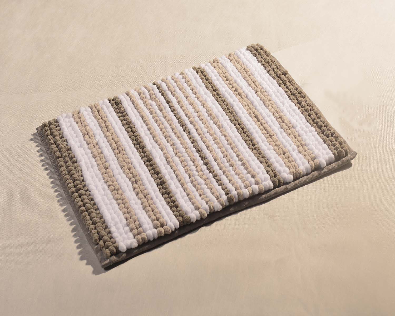 Loop Pile Chenille Stripe Bath Mat #BM0087