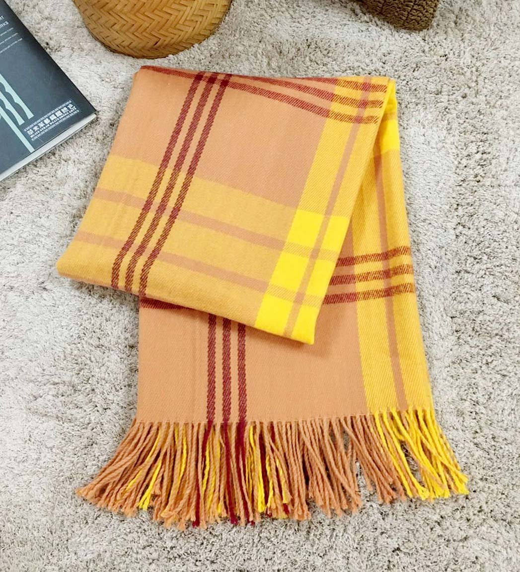 Acrylic Plaid Shawl #SH0106