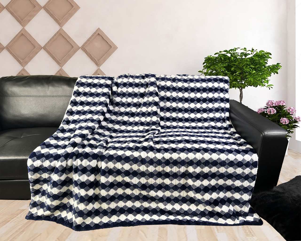 Jacquard sherpa Blanket