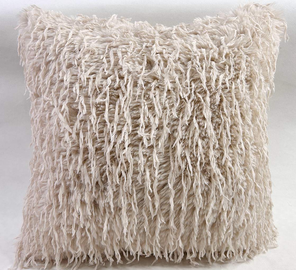 Feather & Rabbit Fur Mix Cushion