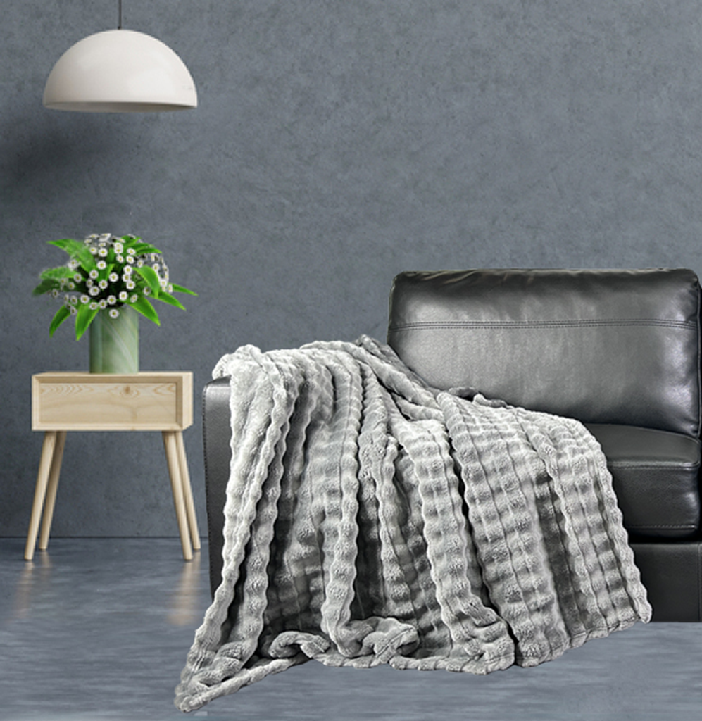 Carved flannel Blanket