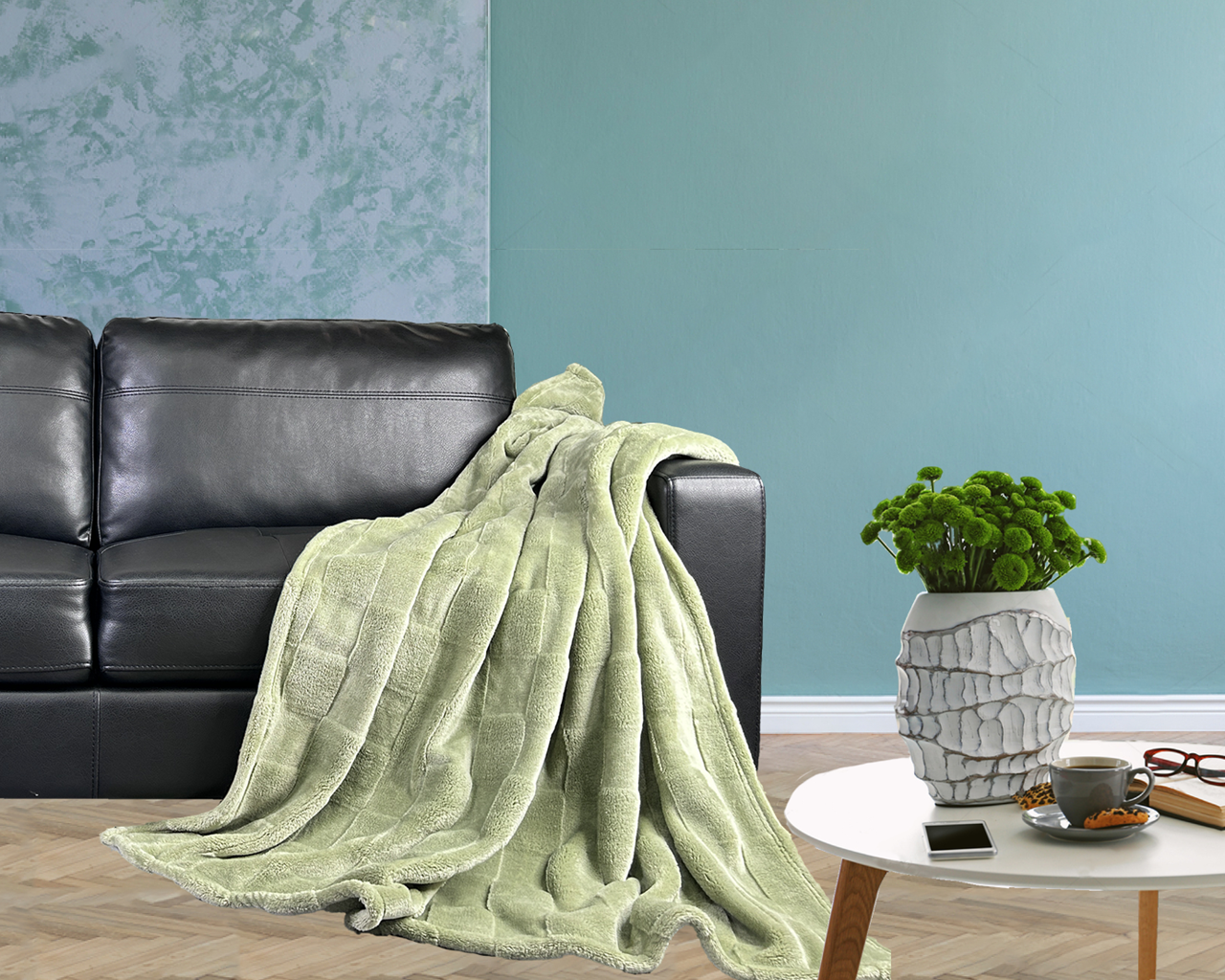 Open-cut Flannel Blanket