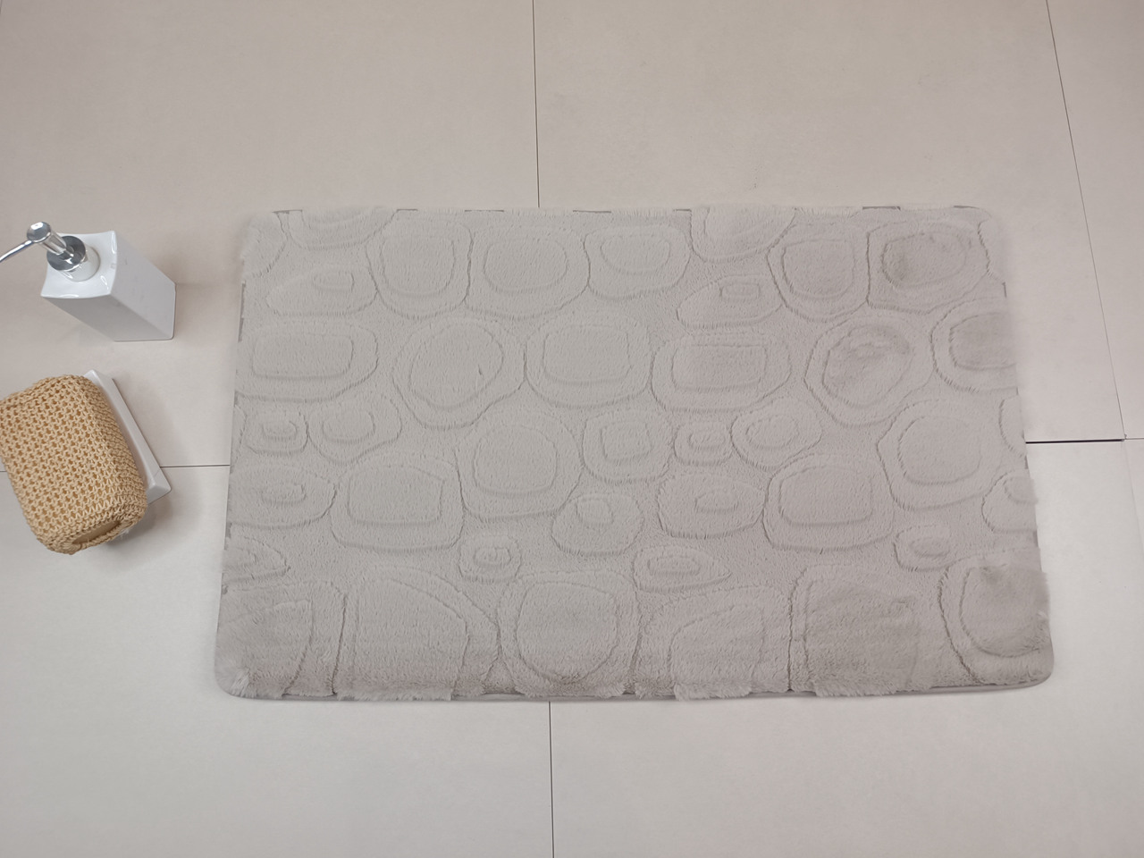 RXXL2590 Rabbit Fur Foam Bath Mat