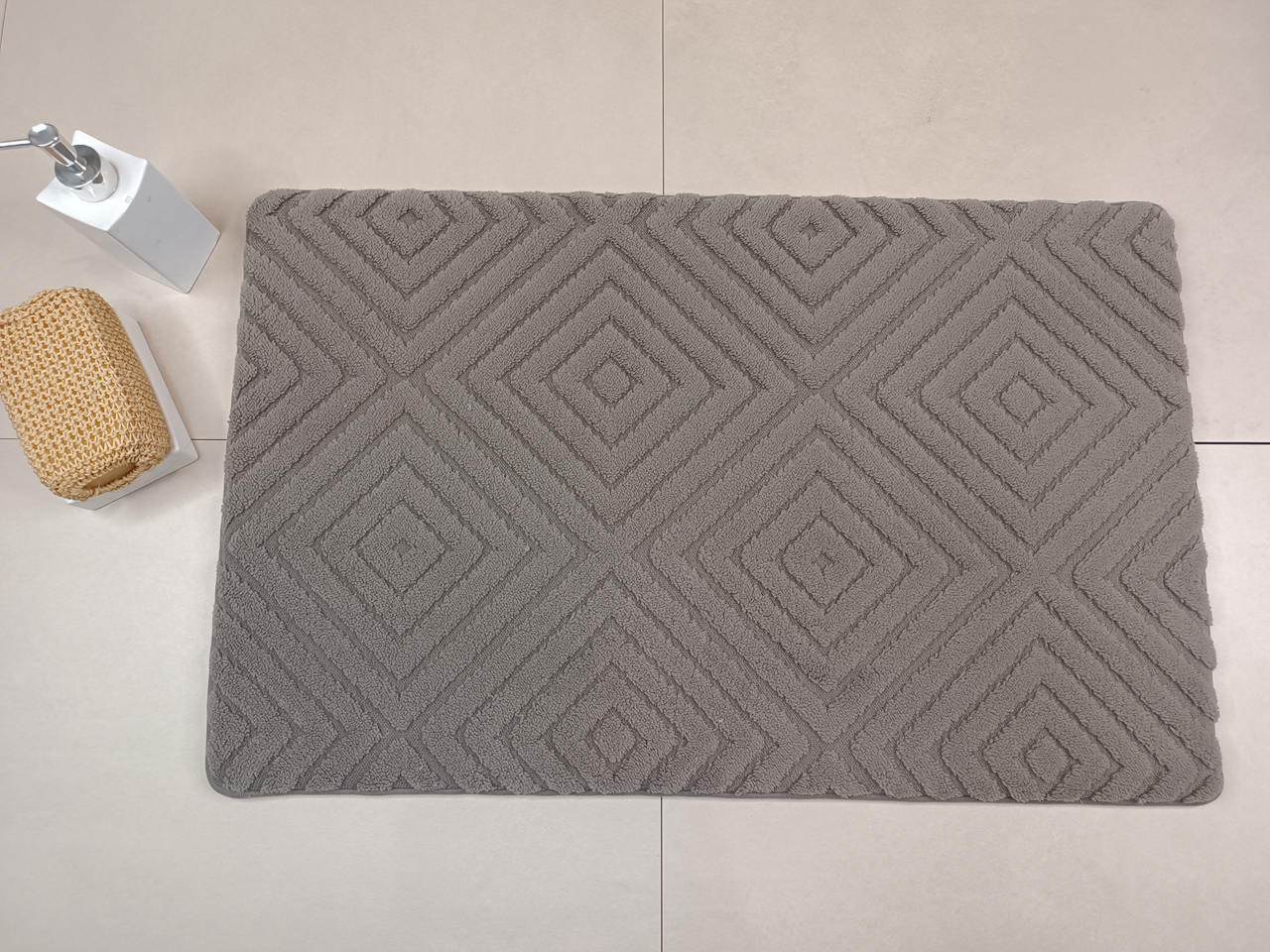 KM260213 Jacquard Memory Foam Bath Mat