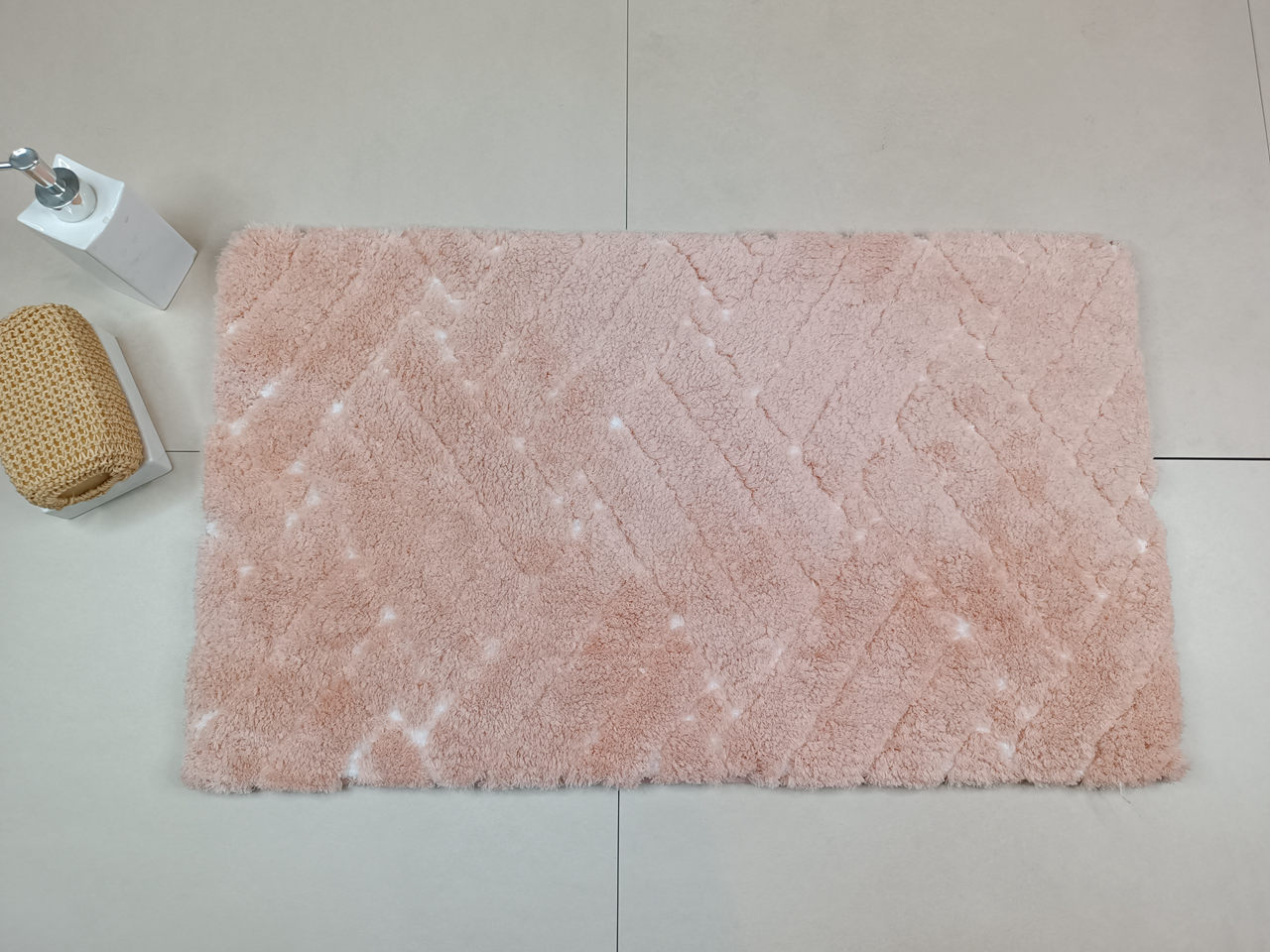 RXDJ9250506 Jacquard Tufted Memory Foam Bath Mat